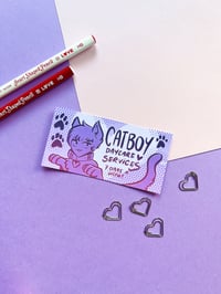 Image 1 of Catboy daycare service sticker 