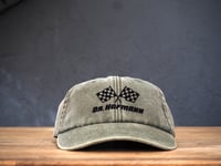 Image 1 of "Gorra BANDERAS RACING", verde oliva desgastado