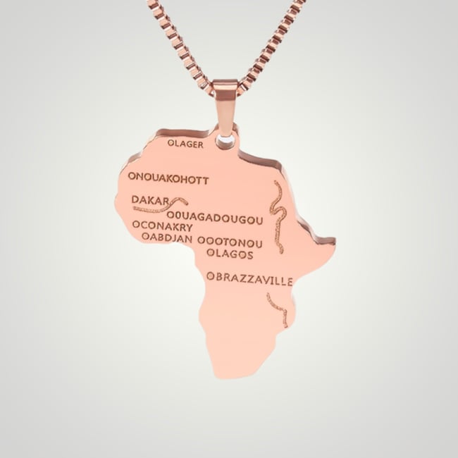 Map of Africa Necklaces 