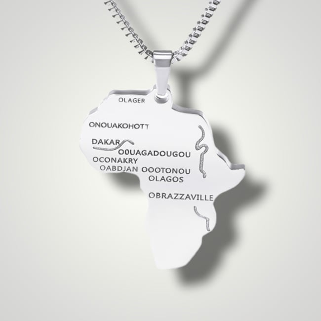 Map of Africa Necklaces 