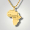 Map of Africa Necklaces 