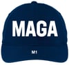 BLUE FLEXFIT BASEBALL CAP MAGA M1