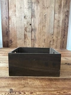 Image of Wooden Box  - fairly large (better for sitter than newborn)