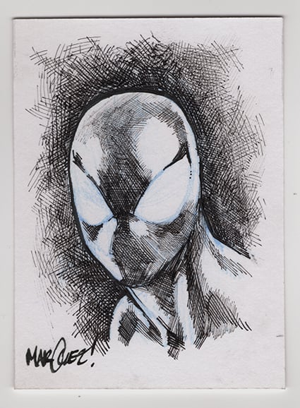 Image of Sketch Card -Spider-Man Black Costume