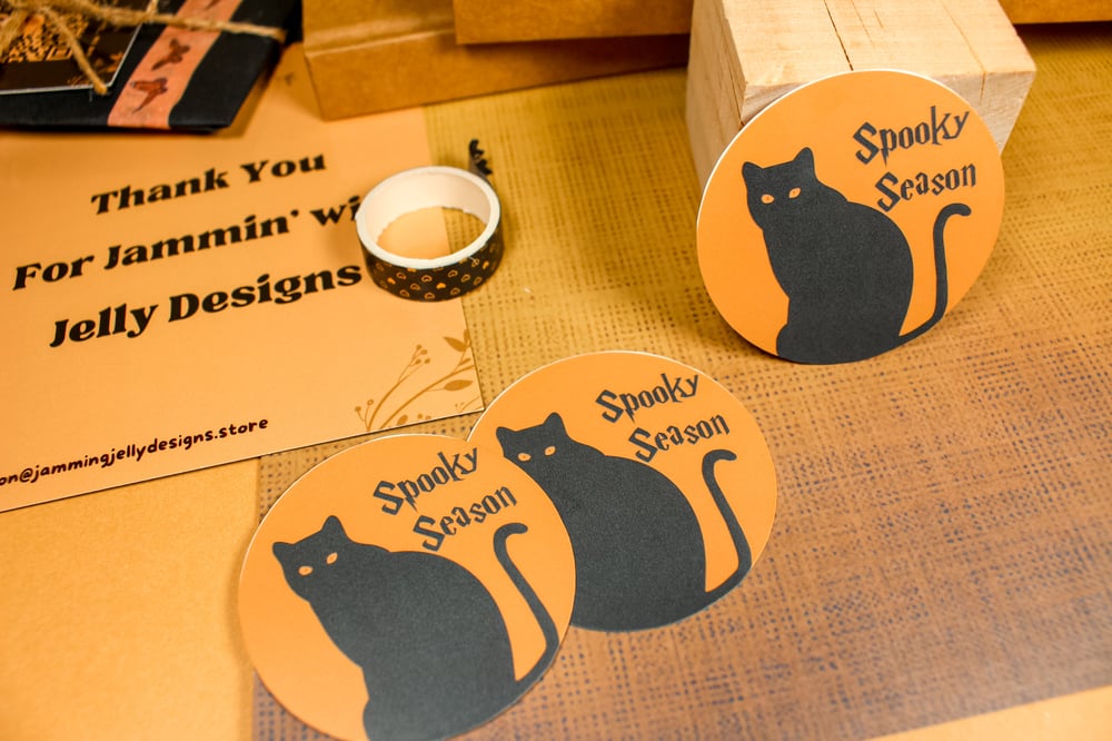 Image of Spooky Season Cat Sticker