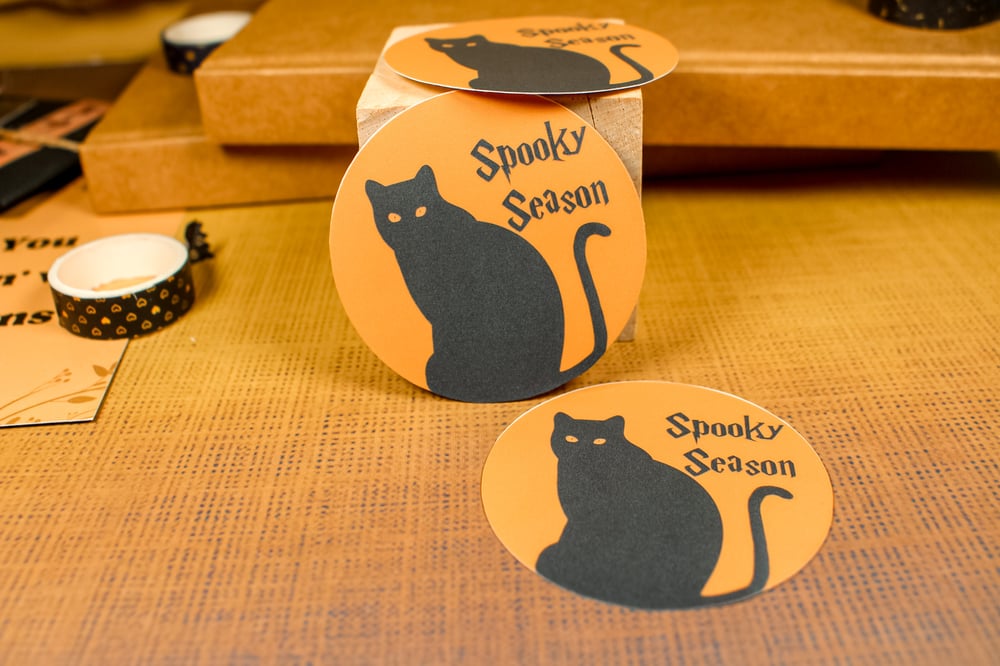 Image of Spooky Season Cat Sticker 