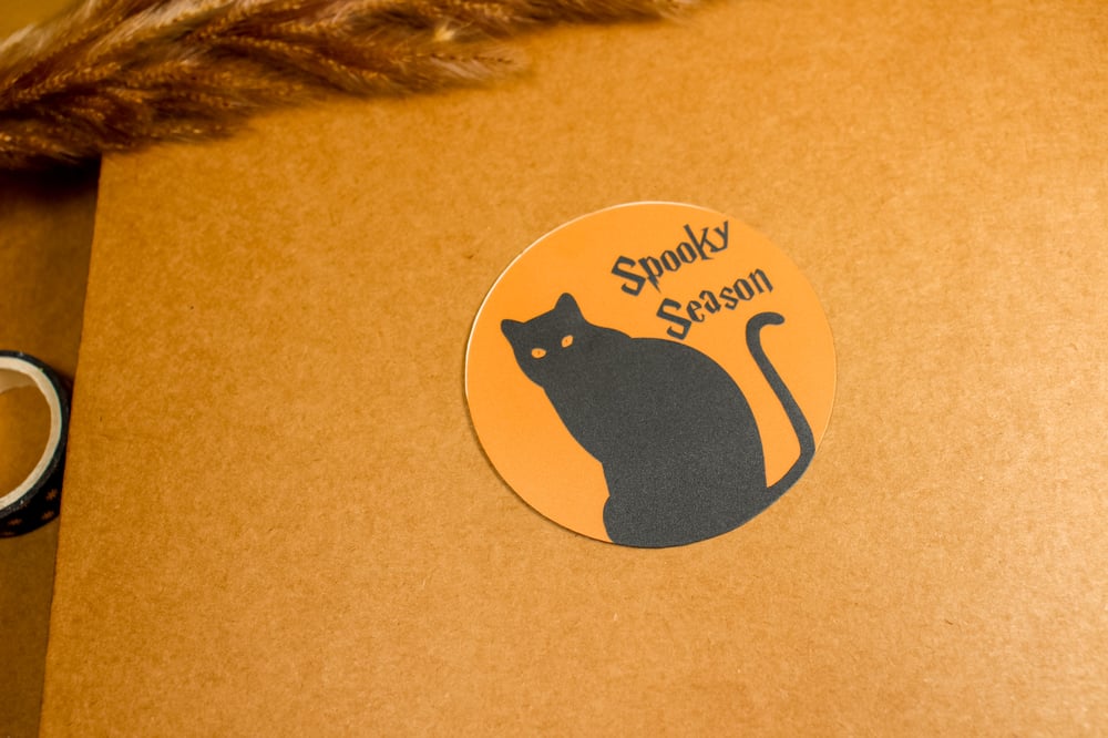 Image of Spooky Season Cat Sticker