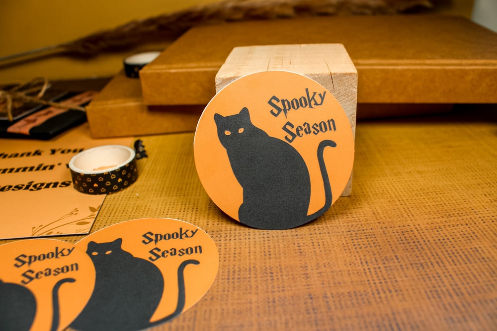 Image of Spooky Season Cat Sticker 