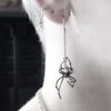 Black Veil + AO Mini Spider earrings in sterling silver or gold