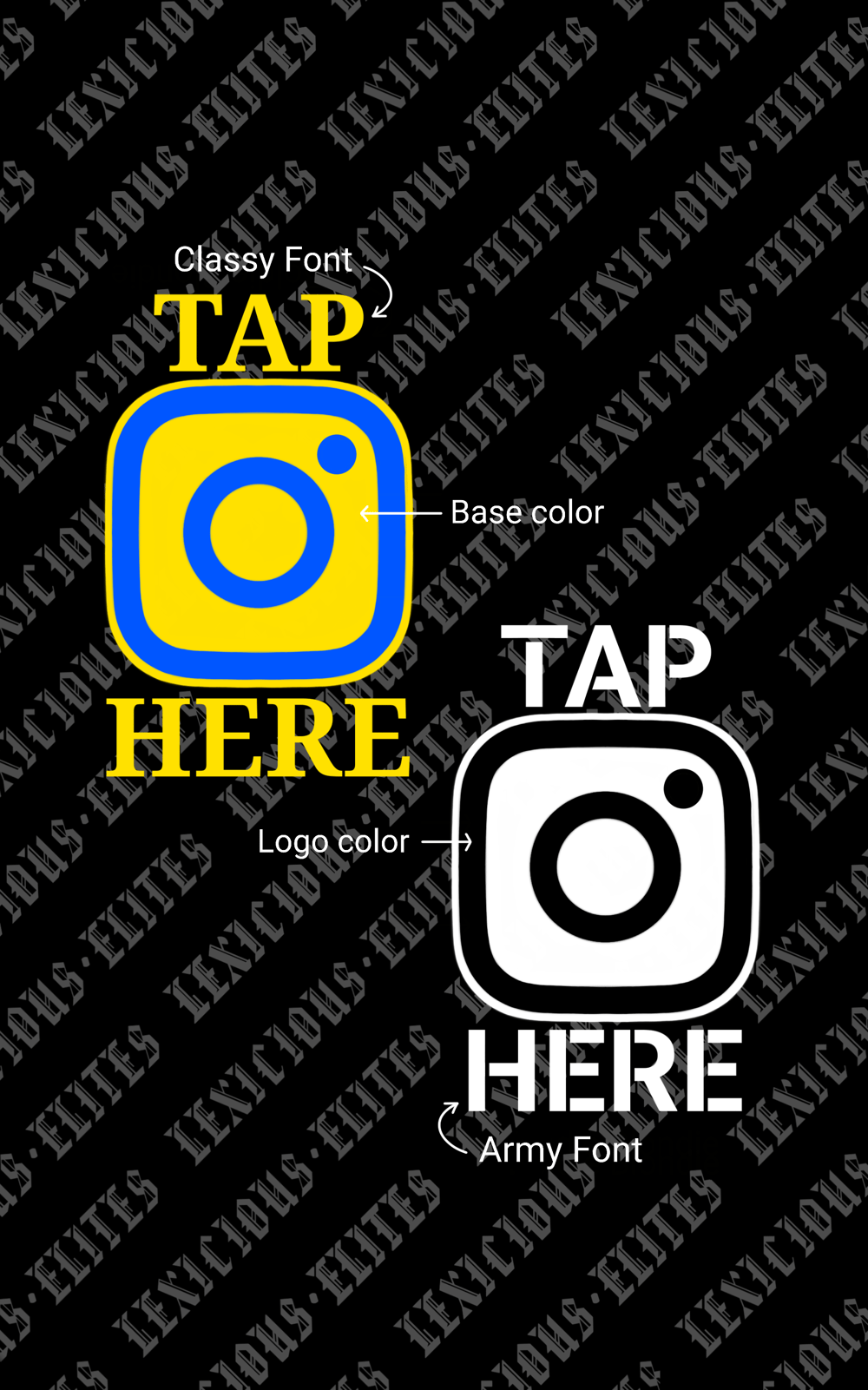 NFC Instagram Decal 2 pack