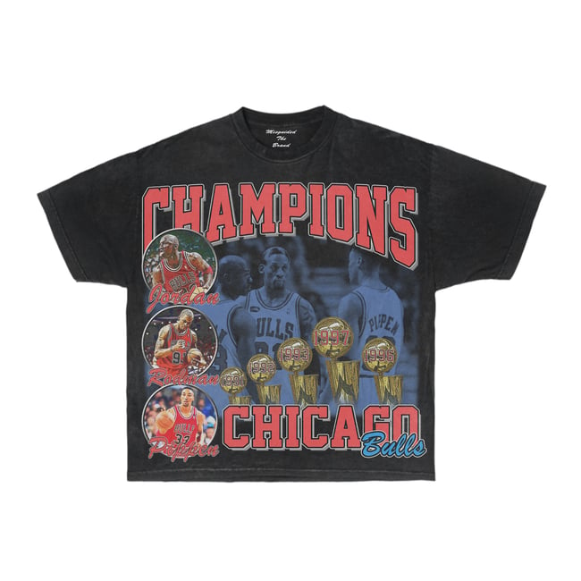 T shirt best sale chicago bulls champion