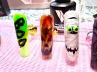 Image 2 of GLOW IN THE DARK Mummy Halloween fun nails 