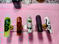 Image 4 of GLOW IN THE DARK Mummy Halloween fun nails 