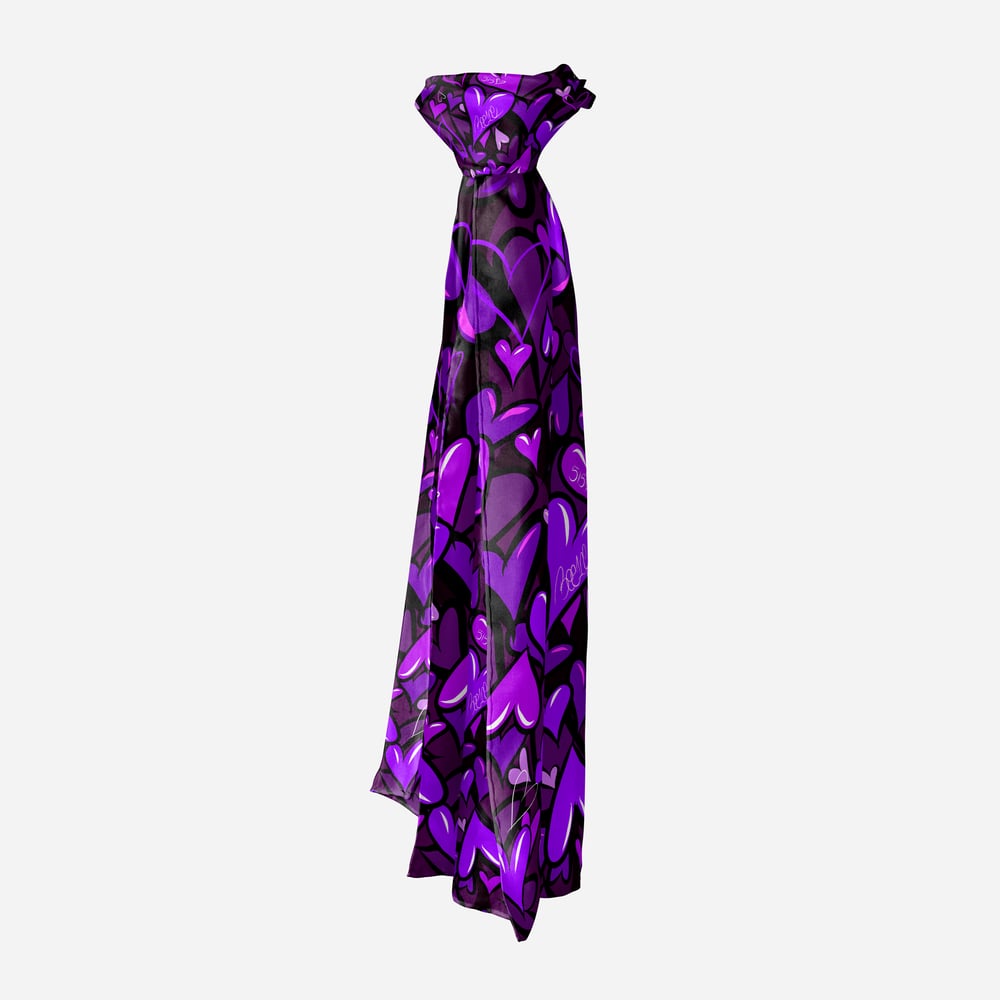 Image of Spread More Love scarf (Purple )