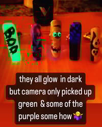 Image 5 of GLOW IN THE DARK Mummy Halloween fun nails 