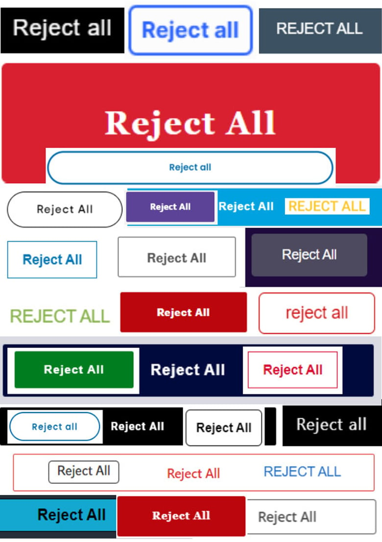 Image of REJECT ALL