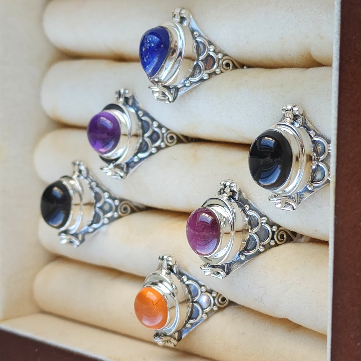 Image of Spell Rings - Gemstones in Sterling Silver