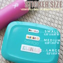 Custom Waterproof Name Stickers 