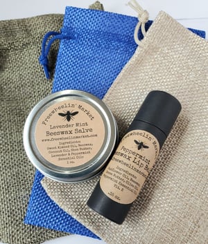 Beeswax Gift Set - Lip Balm and Mini Salve 