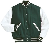 Image of Varsity Jacket (Dark Green Colorway, Unisex)