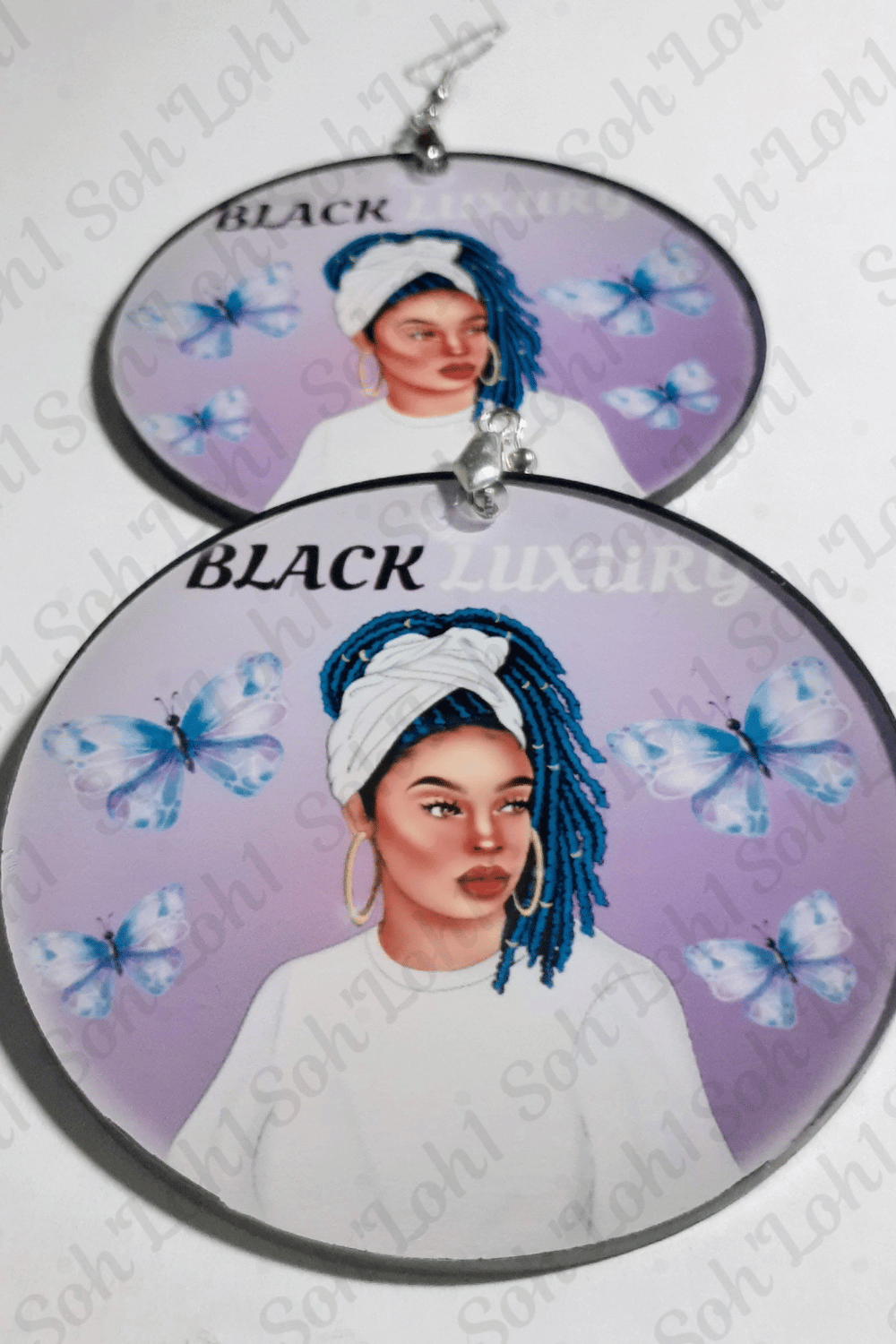 Image of Black Luxury Hand made Afrocentric Earrings