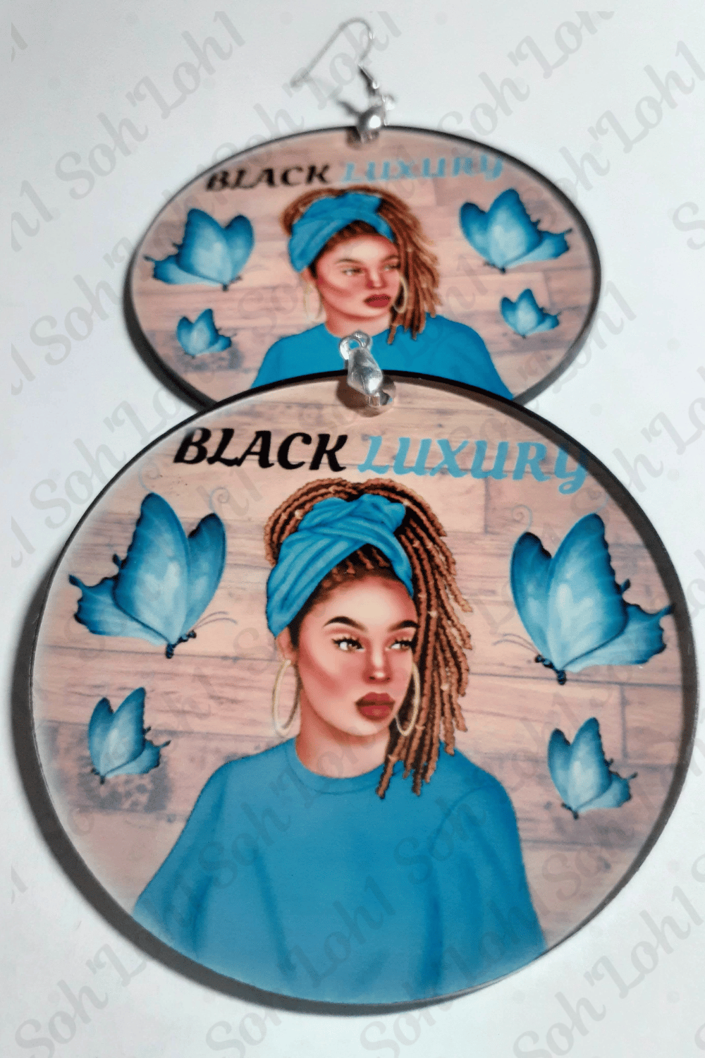Image of Beautiful Handmade Afrocentric Dangling Earrings