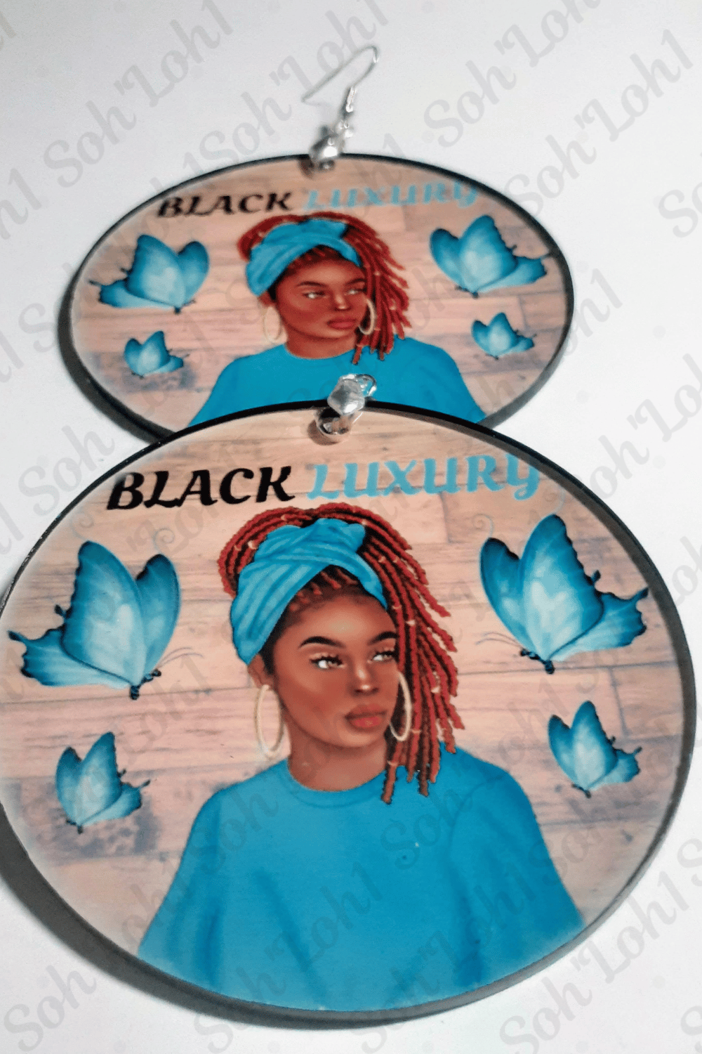 Image of Beautiful Handmade Afrocentric Dangling Earrings