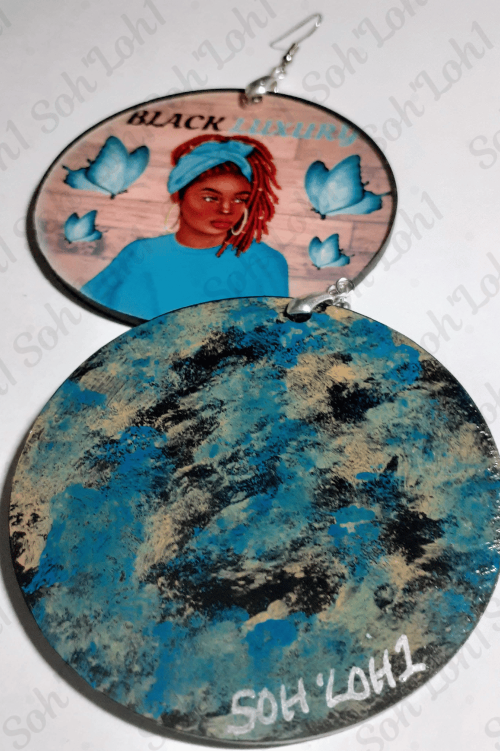 Image of Beautiful Handmade Afrocentric Dangling Earrings