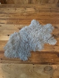 Grey Curly Sheepskin 