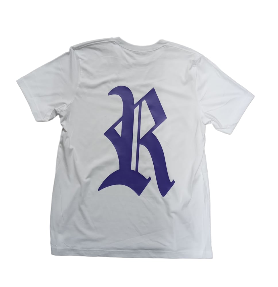 Image of Rebel Outsiders " White - Purple" Shirt 