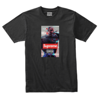 Travis  Supreme X Parental Advisory Box Logo "Bogo" T-Shirt