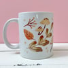 Fall Foliage Hand Illustrated 11oz Heat Pressed Mug