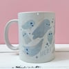 Here For The Boos Hand Illustrated 11oz Heat Pressed Mug