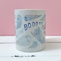 Here For The Boos Hand Illustrated 11oz Heat Pressed Mug