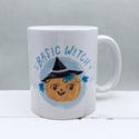 Basic Witch Pumpkin Hand Illustrated 11oz Heat Pressed Mug