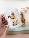 Cottage Core Chipmunk Hand Illustrated 11oz Heat Pressed Mug