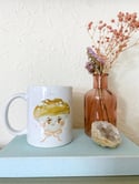 Mushroom Head Hand Illustrated 11oz Heat Pressed Coffee Mug