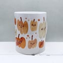 Pumpkin Collage Hand Illustrated 11oz Heat Pressed Mug
