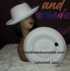 Solid White Jazz Fedora 