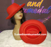 Solid Red Jazz Fedora 