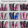 Breast and Prostrate Cancer  20oz Skinny Tumbler