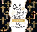 God is My Refuge and Strength  20oz Skinny Tumbler