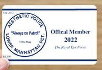 Image 4 of "Aesthetic Police" Membership Stamp & ID Card Kit ~ 2022-2032 - Only 20  kits left!