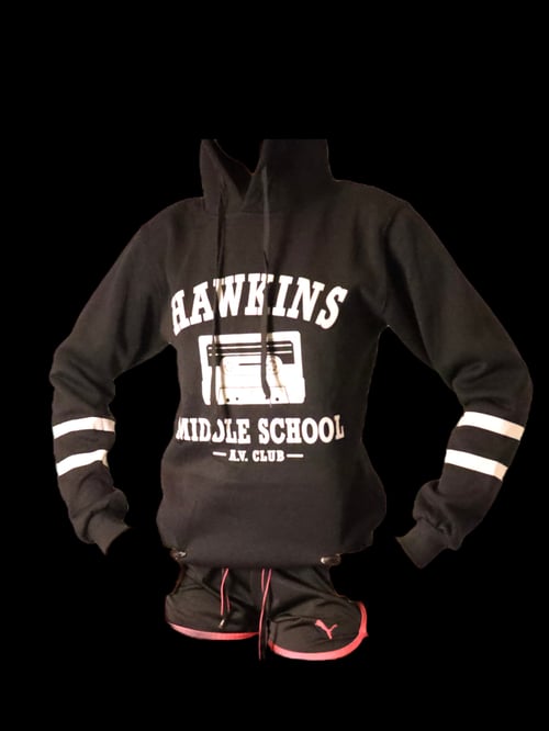 Image of Stranger Things Hawkins Middle School AV Club Hoodie Sweater