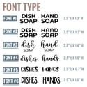 Dish & Hand Soap Labels - VINYL labels