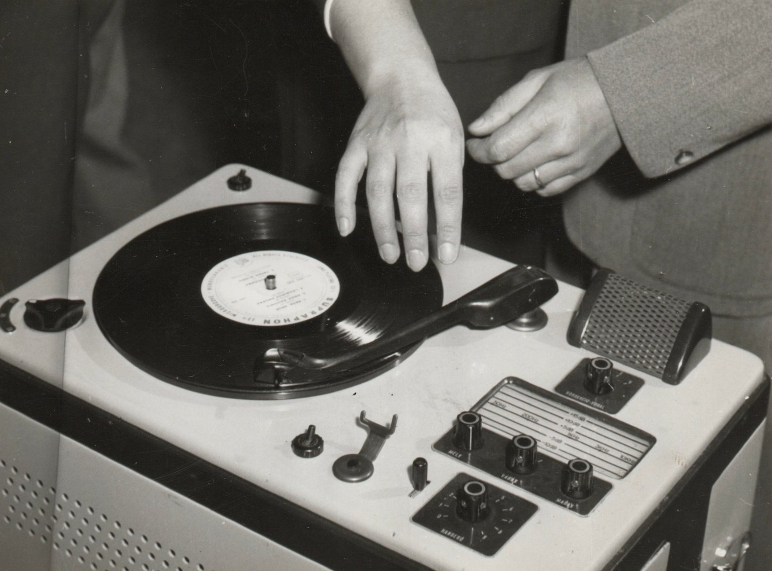 Image of Anonymous: playing music, ca. 1960s