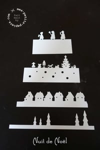 Image 2 of DIY nuit de Noël, Gabarit cloche Ø 9 cm (A4)  à télécharger