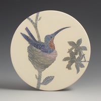 Image 5 of Nesting hummingbird art card