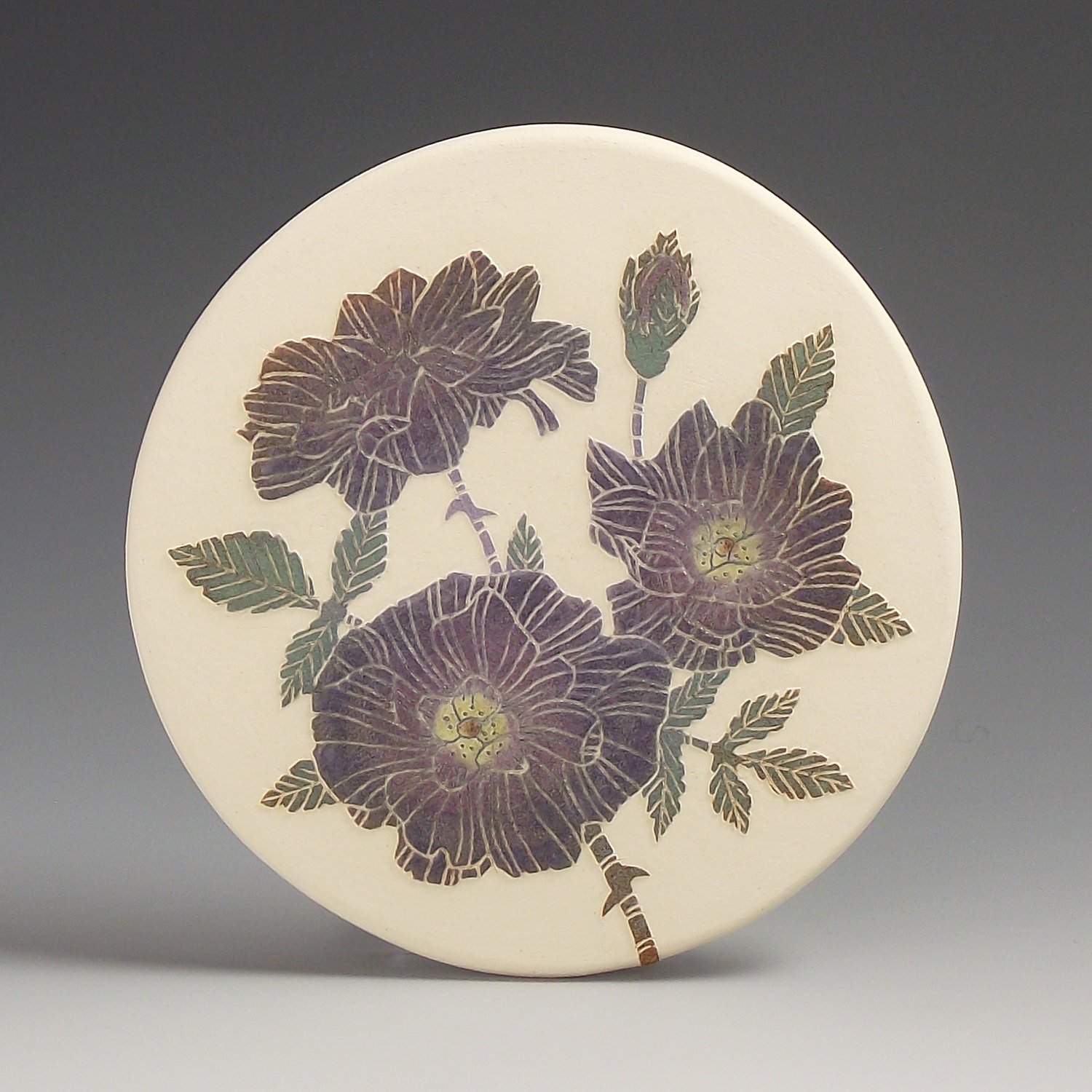 Image of English rose art card