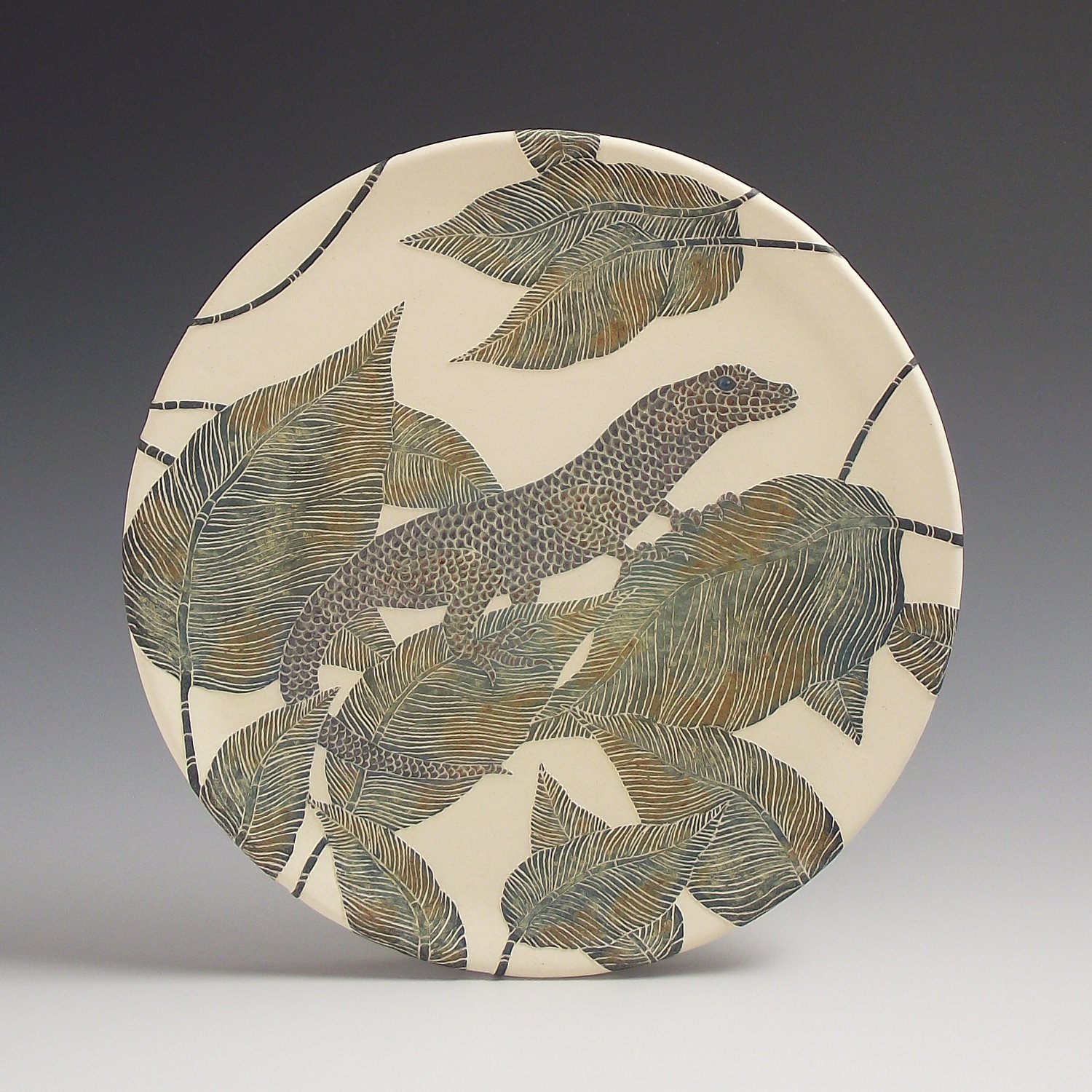 Image of Emerald skink art card